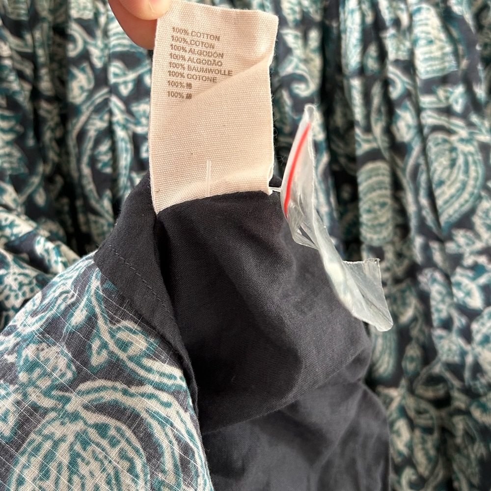 Anthropologie Let Me Be Ivy Ruffled Mini Dress Green Floral Size 2 Boho Chic - Picture 7 of 7